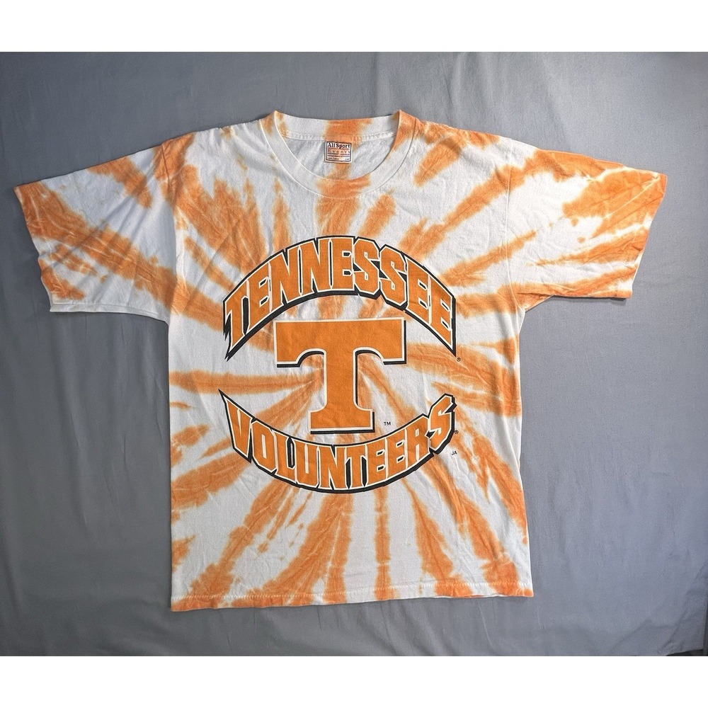 Vintage All‎ Sport Tennessee Volunteers Tie Dye Tshirt Mens Large NCAA College